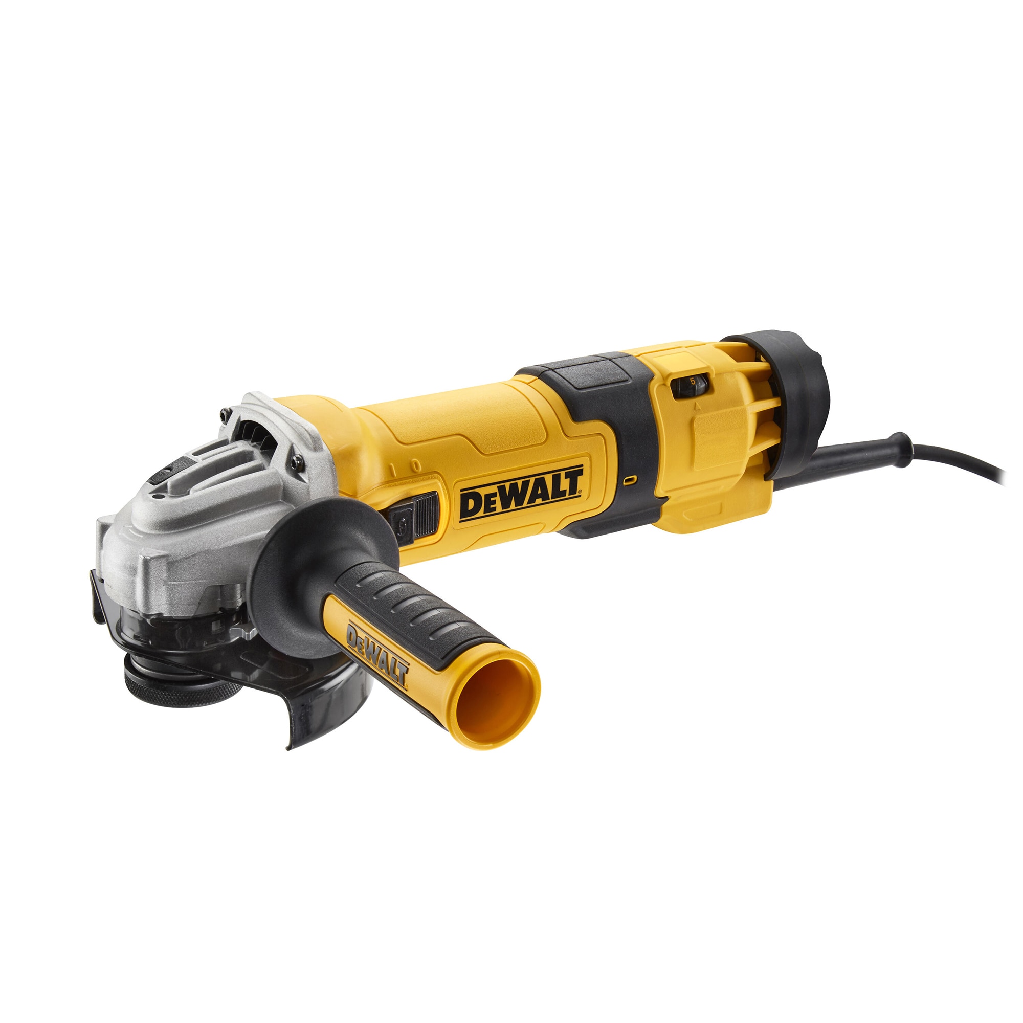 Fotografie Polizor unghiular Dewalt DWE4257-QS, 1500 W, 2800-10000 RPM, 125 mm diametru disc, M14 sistem prindere