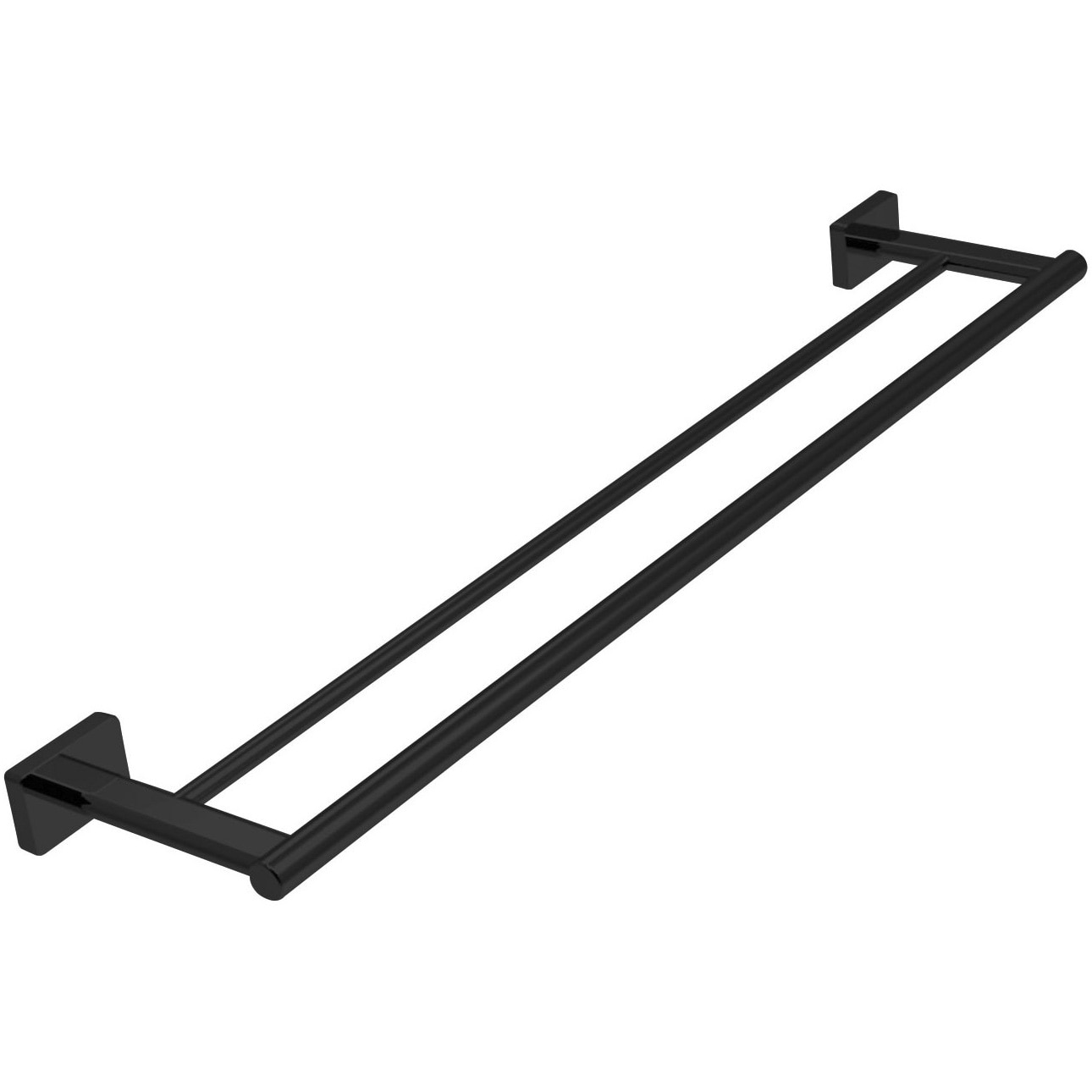 Fotografie Portprosop Ferro Greta AGR10BL, bara dubla, 60 cm, Negru mat