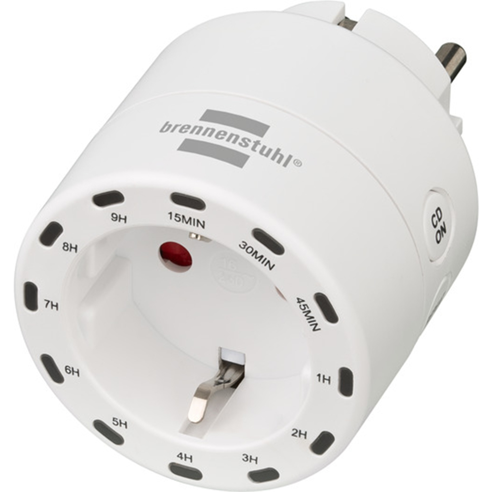 Fotografie Priza programabila Brennenstuhl, numaratoare inversa, 230V, 13A, IP20, Alb