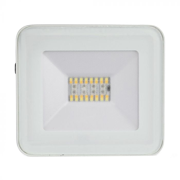 Fotografie Proiector LED RGB inteligent V-TAC, Bluetooth, 20W, 1400 lm, lumina colorata si alba, Aluminiu,Alb, clasa energetica G