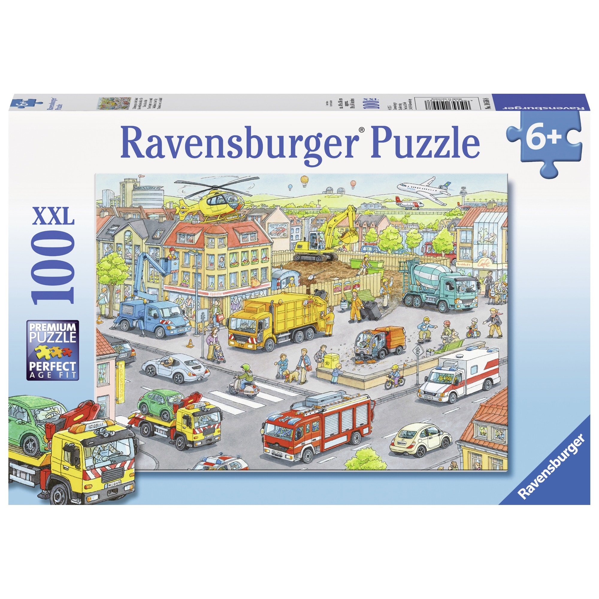 Fotografie Puzzle Ravensburger - Utilaje in oras, 100 piese