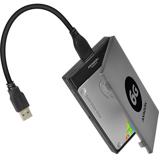 Fotografie Rack extern Axagon ADSA-1S6, USB 3.0, compatibil 2.5 inch SATA HDD/SSD, 6 Gbit/s, Negru