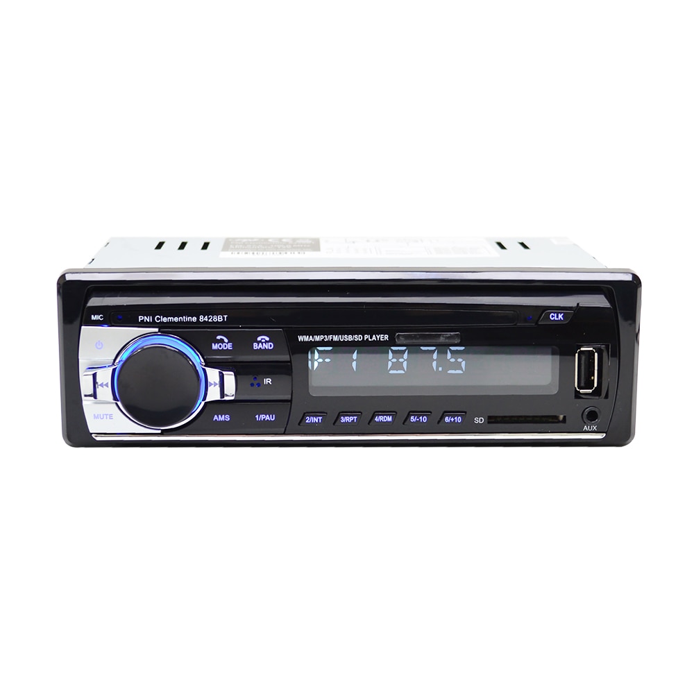 Fotografie Radio MP3 player auto PNI Clementine 8428BT, 4x45w, 1 DIN cu SD, USB, AUX, RCA, Bluetooth