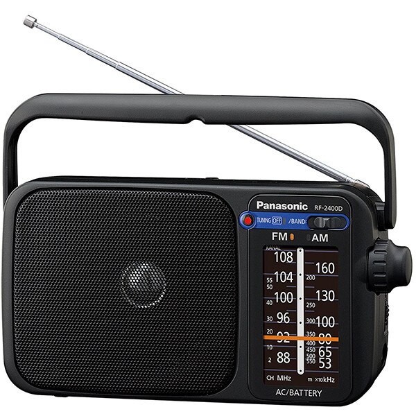 Fotografie Radio portabil Panasonic RF-2400DEG-K, FM/AM, Negru