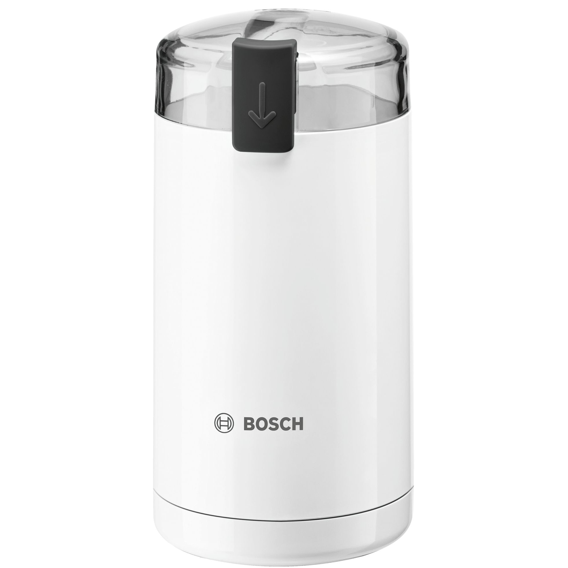 Fotografie Rasnita de cafea Bosch TSM6A011W, 180 W, 75 g, cutit otel inoxidabil, Alb