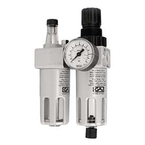 Fotografie Regulator de aer, Gav, 1/2˝ FRL-200, plastic/metal, Gri/Negru