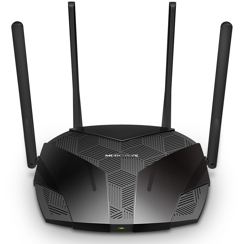 Fotografie Router wireless Mercusys MR80X, AX3000, Wi-Fi 6, Qualcomm, Dual-Band, OFDMA, MU-MIMO