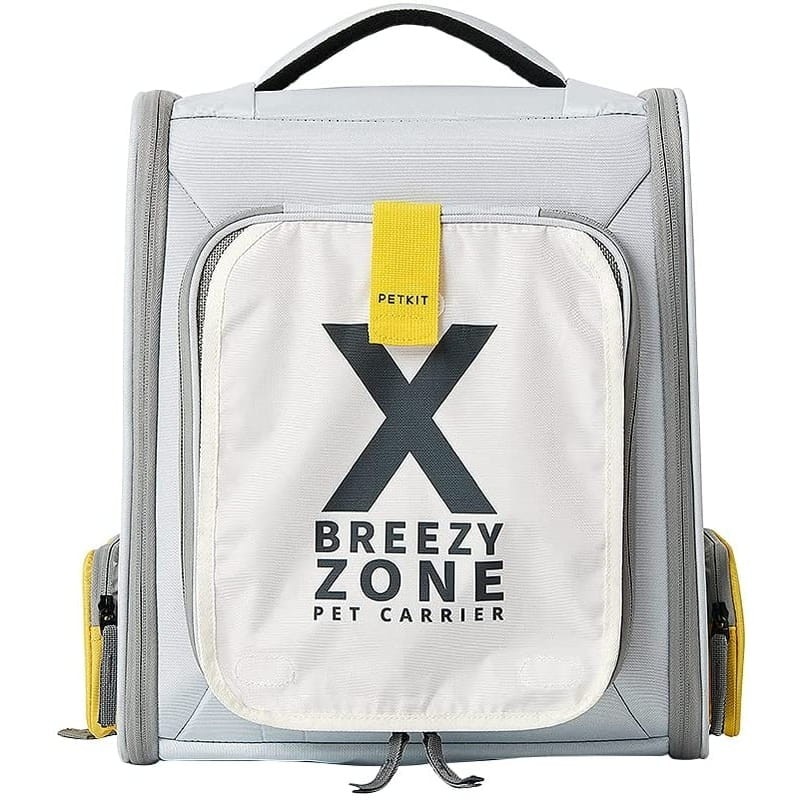 Fotografie Rucsac pentru transport pisici Petkit Breezy X Zone, Pliabil, Gri
