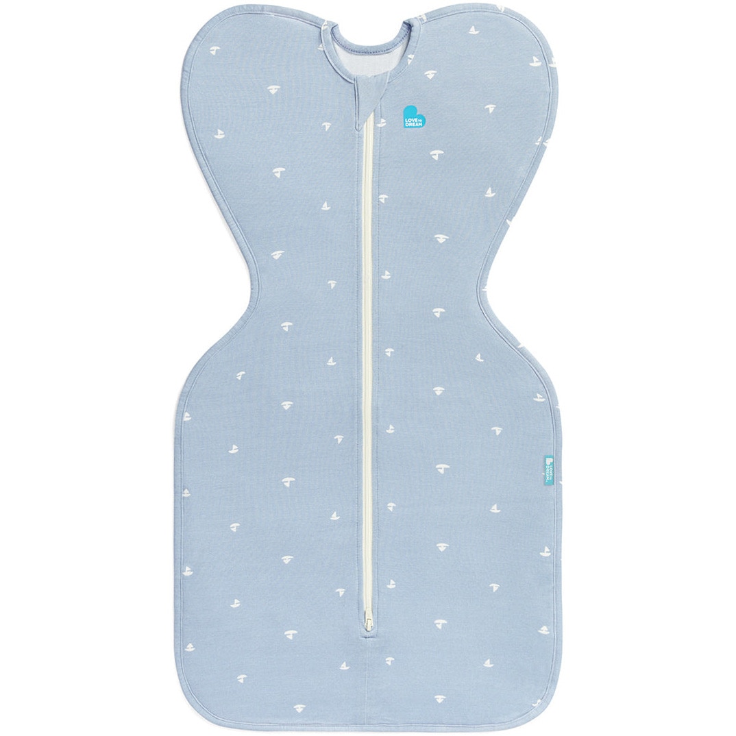 Fotografie Sac de dormit pentru infasat bebelusi Love to Dream Swaddle Up, Mist Blue, S, 3.5-6kg, 1 TOG