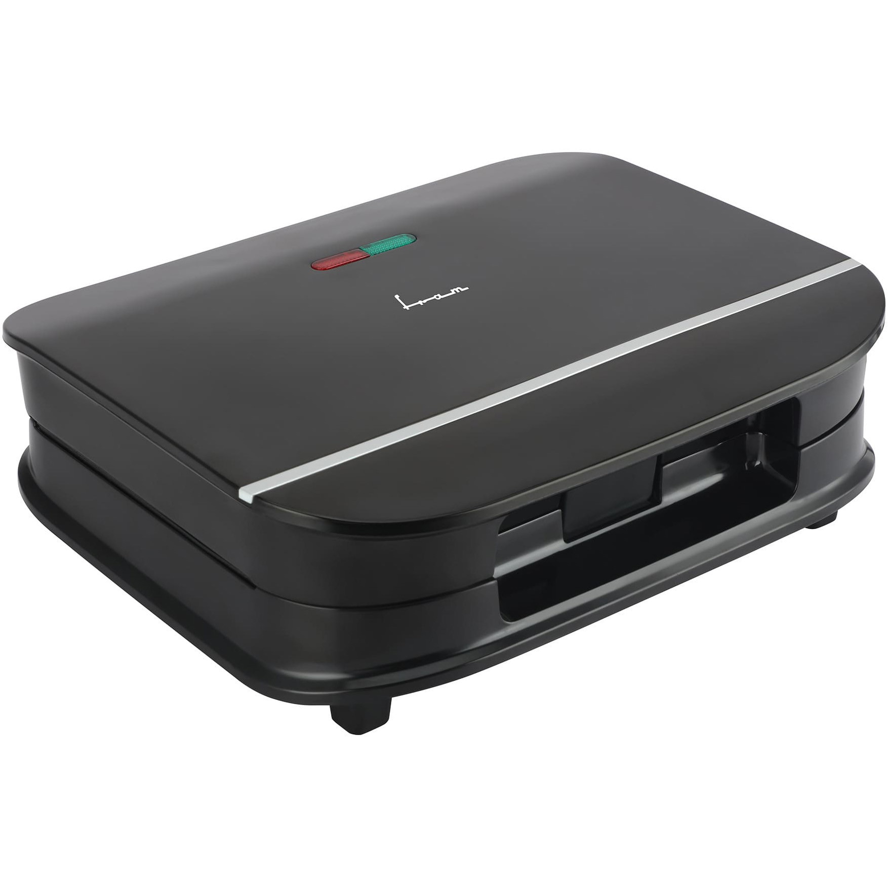 Fotografie Sandwich maker FRAM FSM-700BK, 700W, placi antiadezive, Negru
