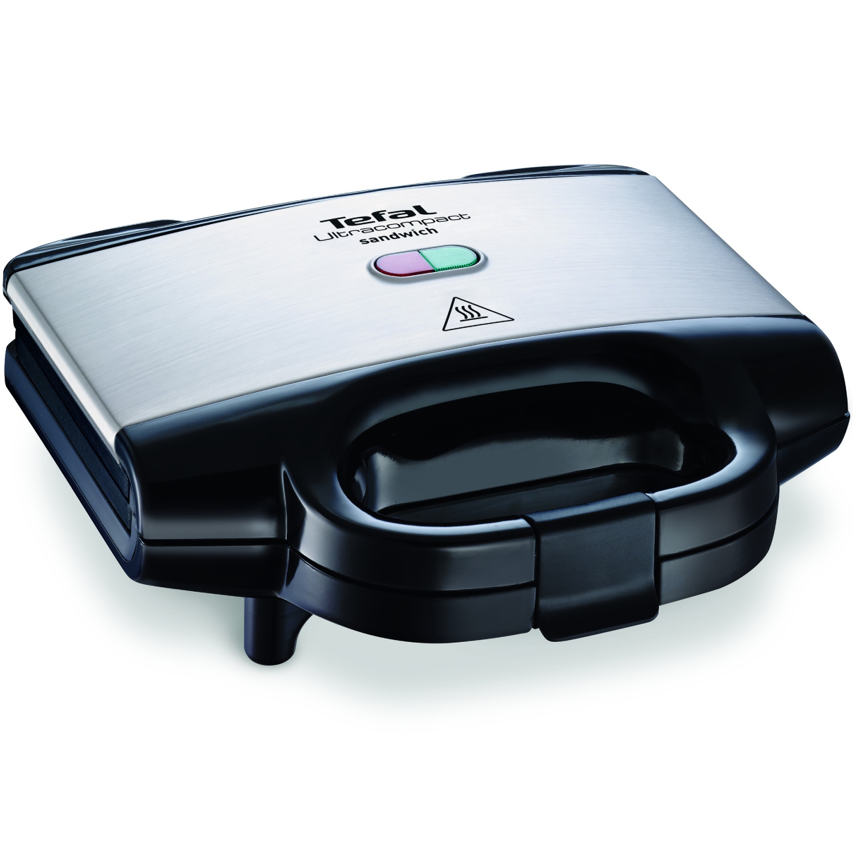 Fotografie Sandwich-maker Tefal SM157236, 700W, maner izolat, sistem de blocare, invelis antiaderent, Negru