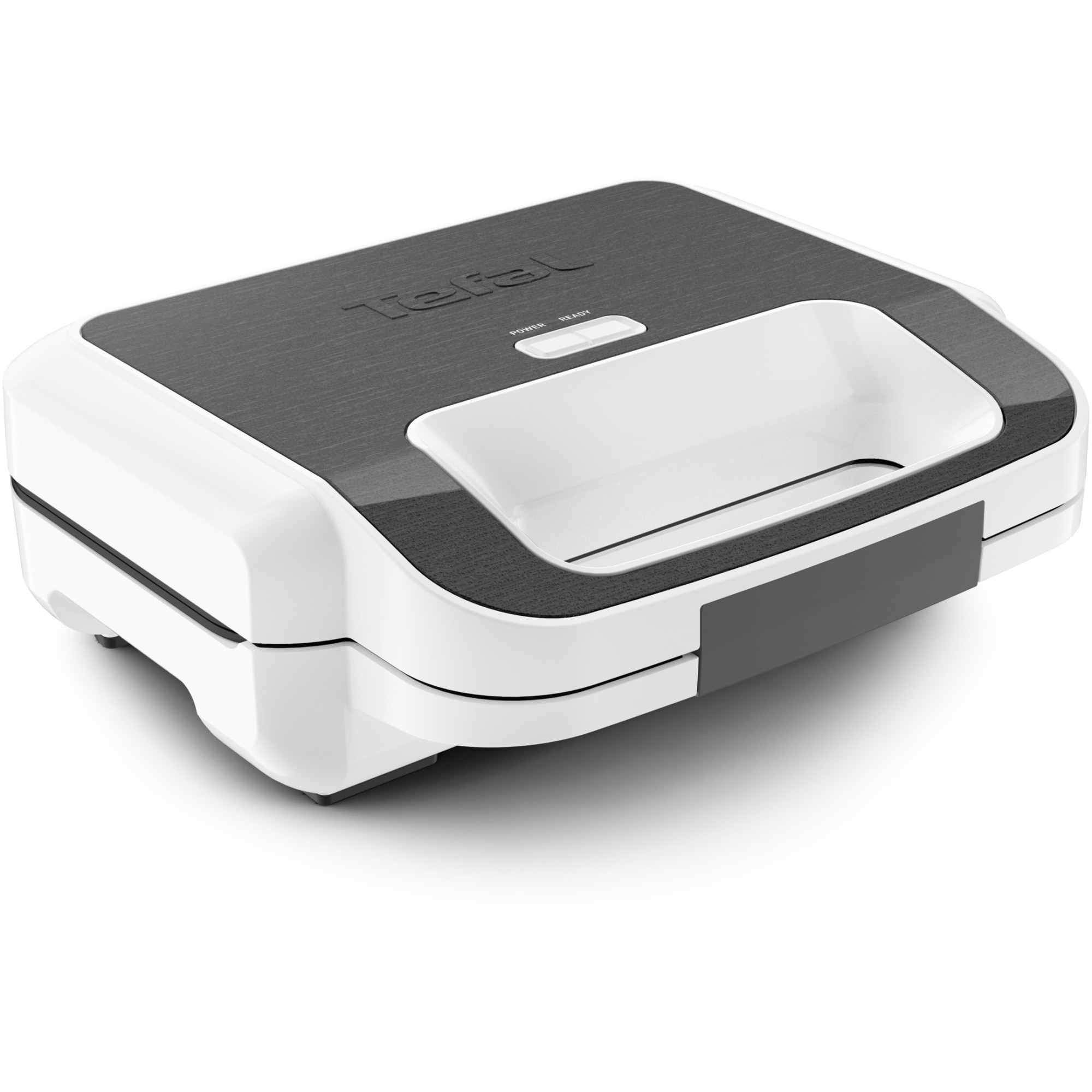Fotografie Sandwich-maker Tefal Snack XL SW701110 2in1, 850W, 2 seturi de placi detasabile, alb/ gri