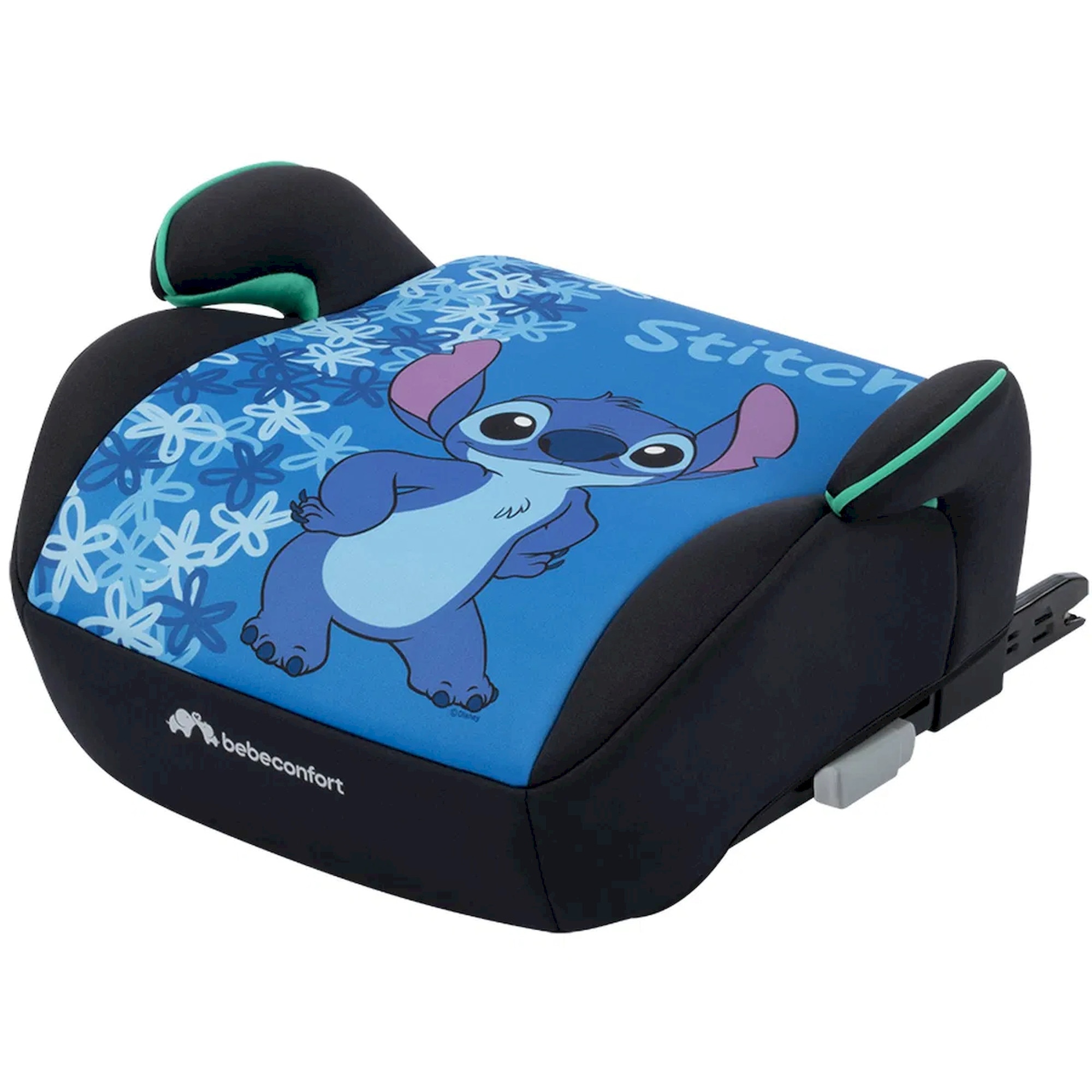 Fotografie Scaun Auto Booster Pentru Copii Bebe Confort Disney Gaia I-Fix, I-Size, 125-150 cm, 6 - 12 ani, 22-36 kg, Fun Stitch, Albastru