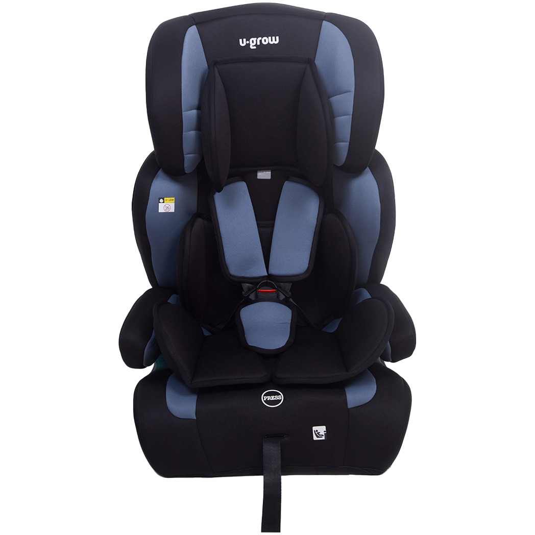 Fotografie Scaun auto tip inaltator fara isofix pentru copii U-Grow, 76-150CM, R129, gri