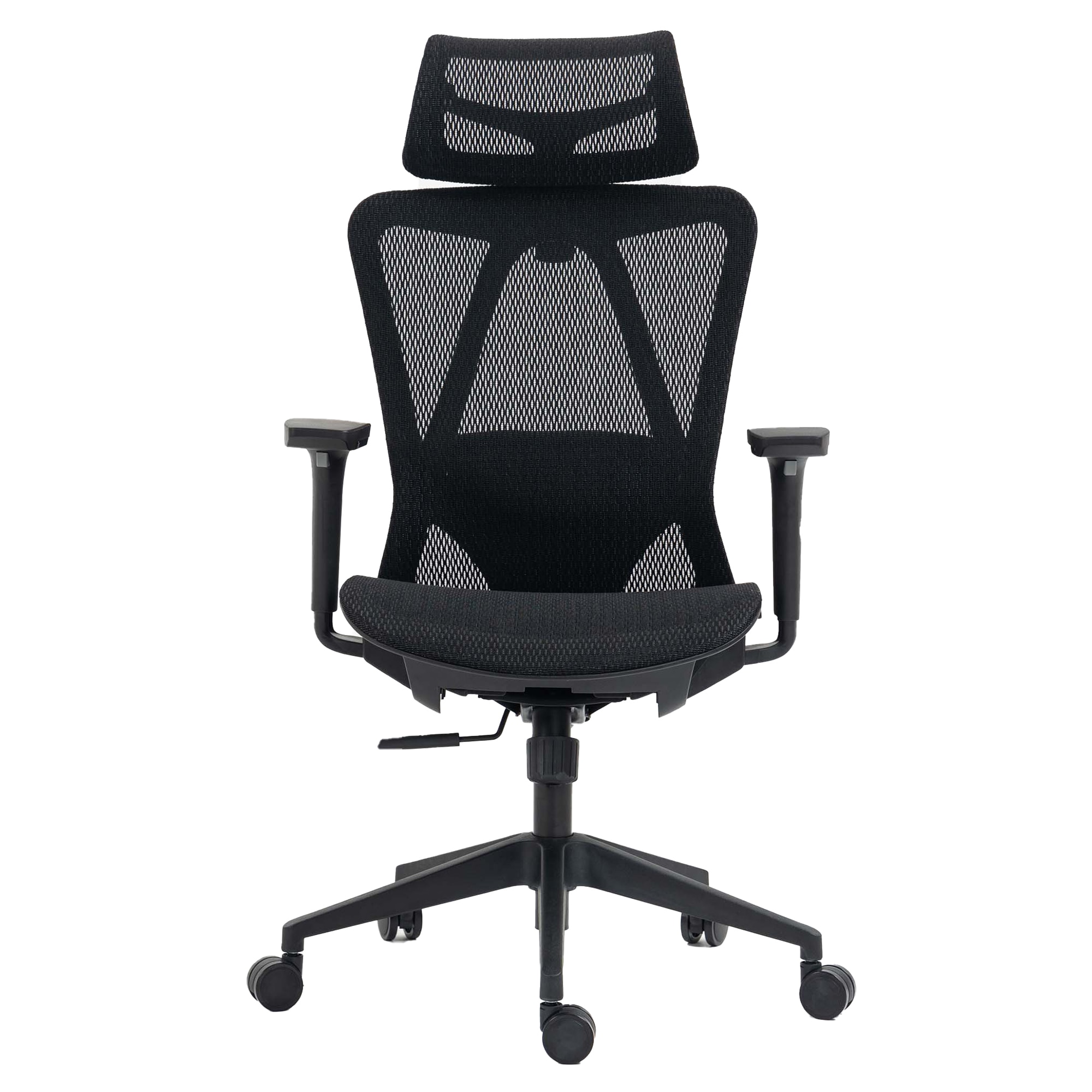 Fotografie Scaun birou ergonomic Kring Yoko, reglaje multiple, mesh, Negru
