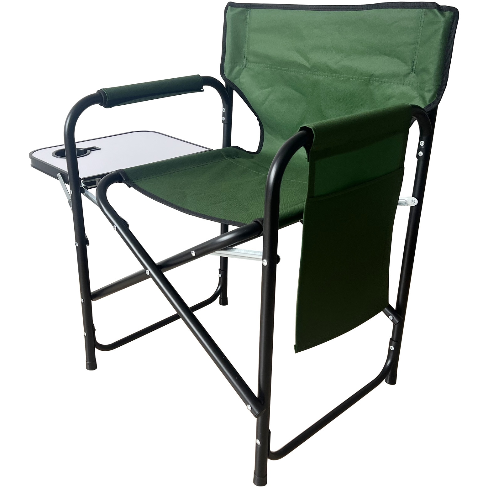 Fotografie Scaun camping pliabil tip director Kring, aluminiu, 54x46x79 cm, forest green