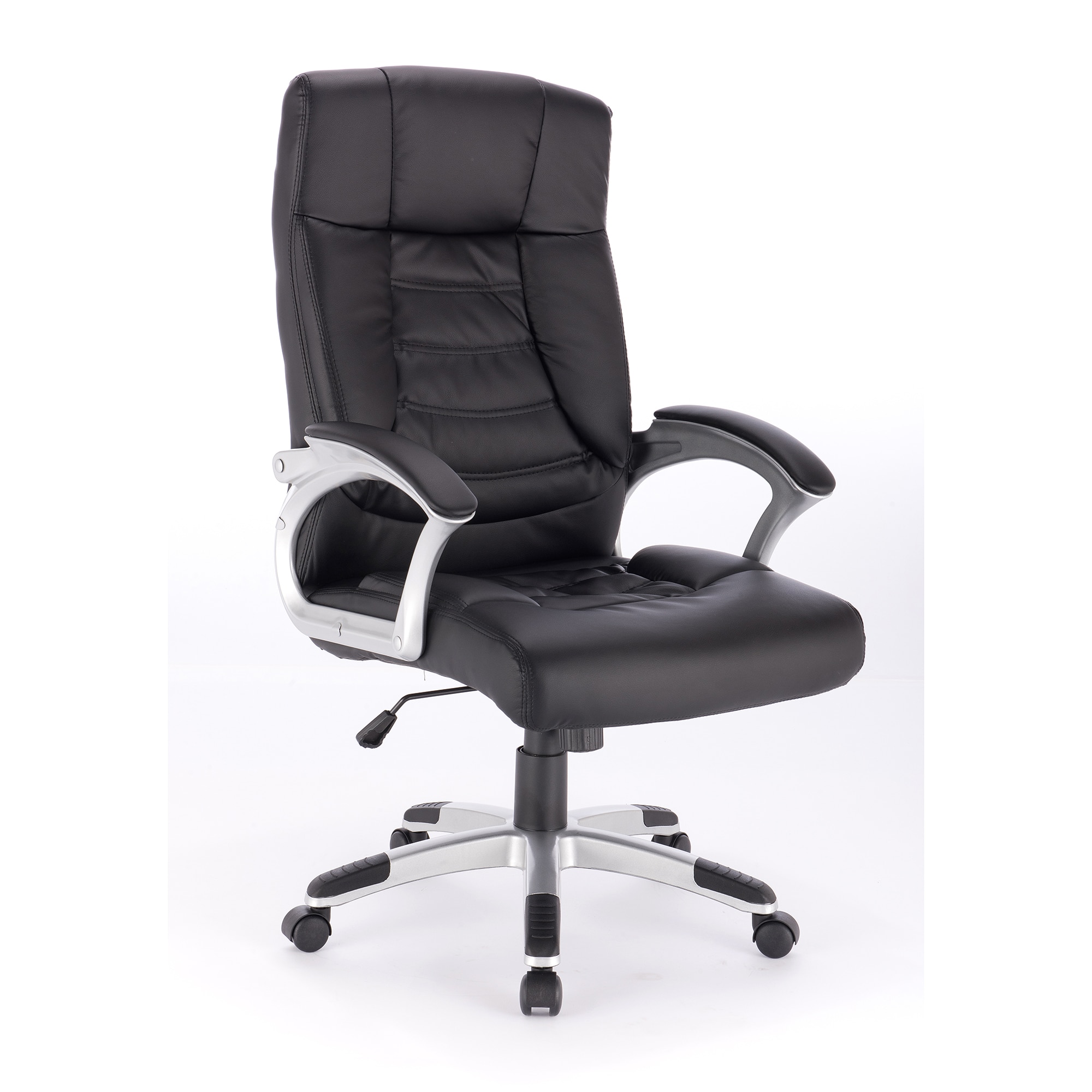 Fotografie Scaun de birou ergonomic Kring Bokai, piele ecologica, Negru