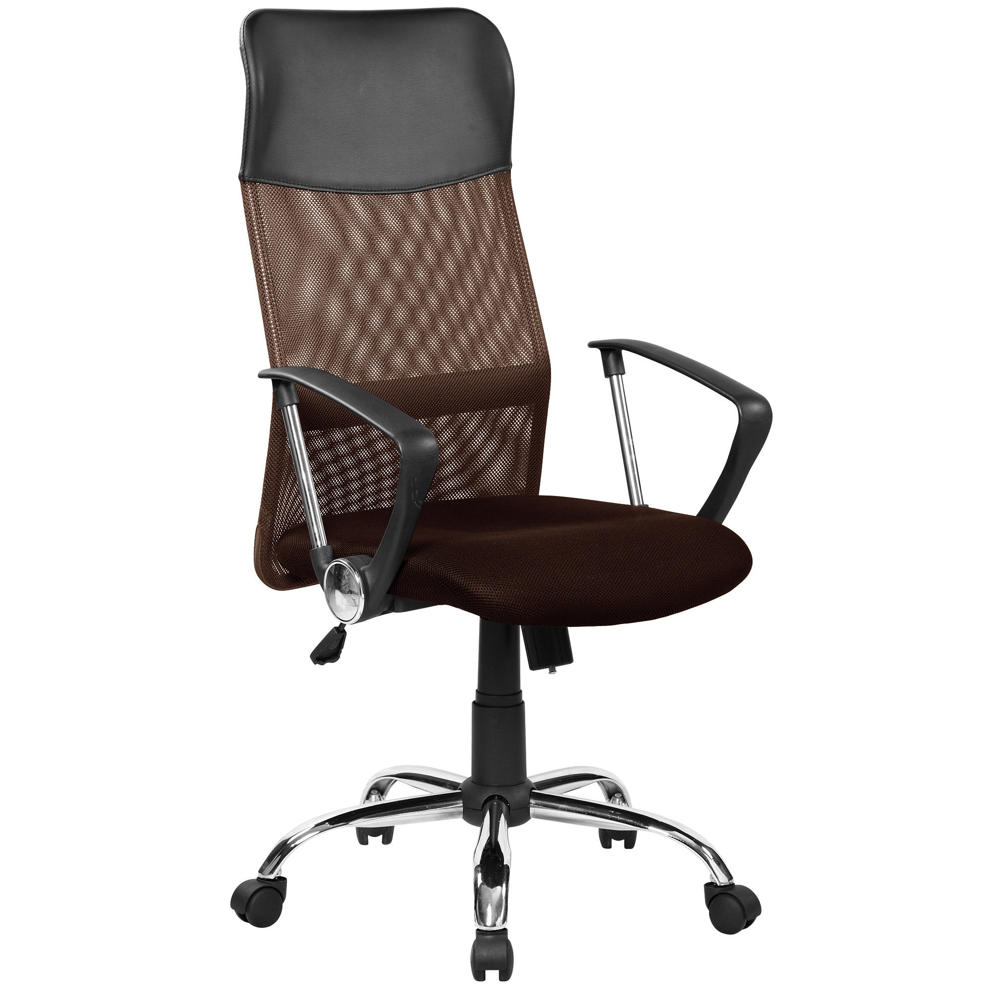 Fotografie Scaun de birou ergonomic Kring Fit, Mesh, Negru/Maro