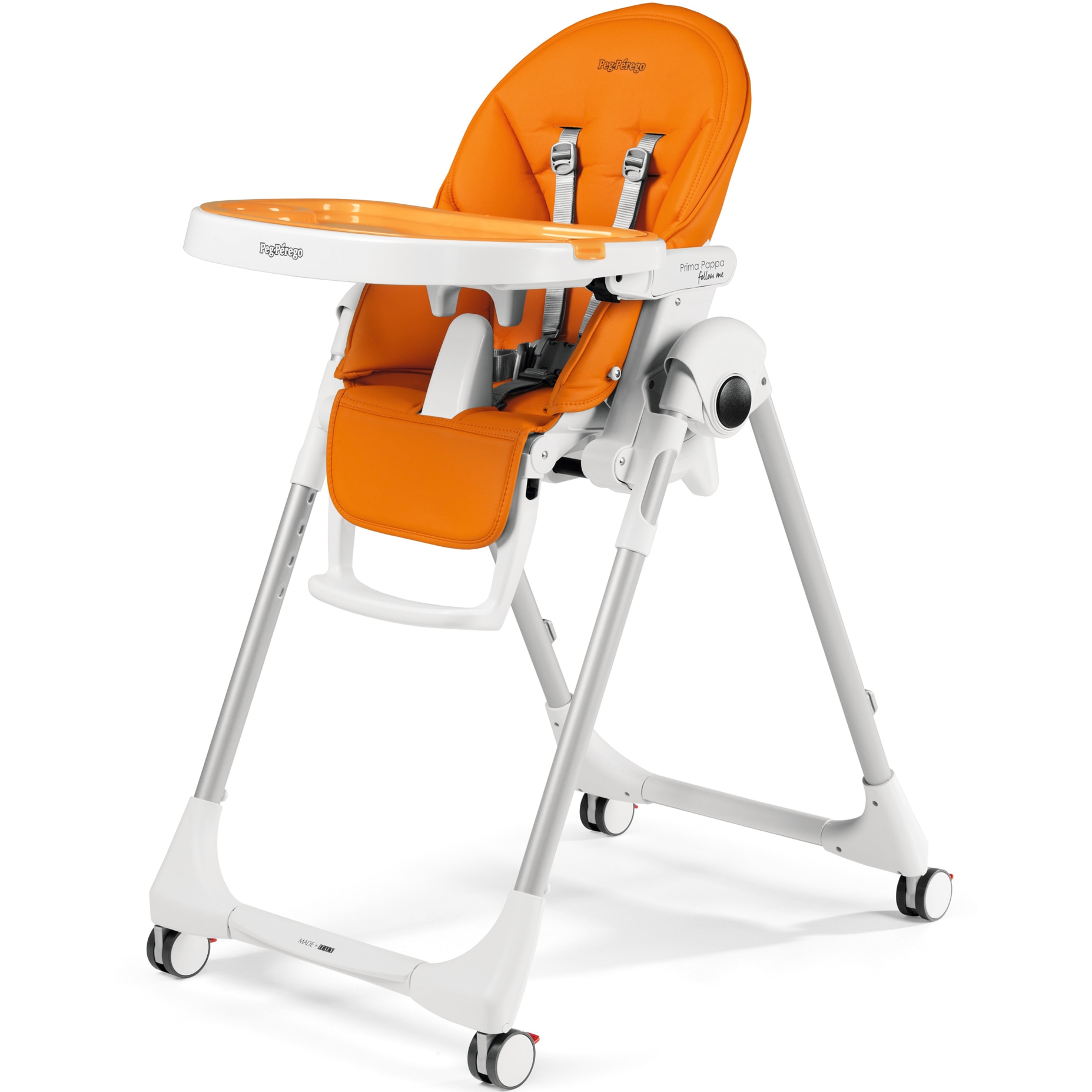 Fotografie Scaun de masa Peg Perego Prima Pappa Zero Follow Me, Portocaliu
