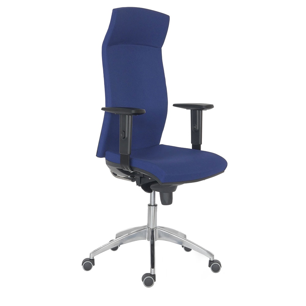 Fotografie Scaun ergonomic rotativ 2310 Syn Antares, cu brate, textil FBSA026, albastru