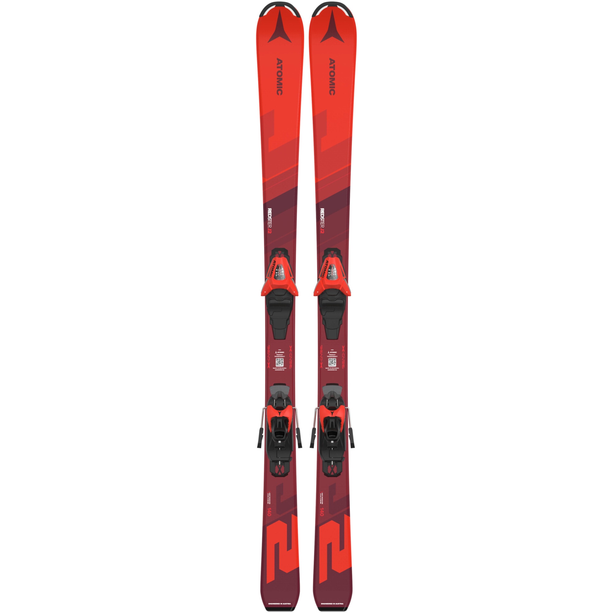 Fotografie Schiuri copii Atomic Redster J2 130-150 cu legaturi 5 GW, 140cm, rosu