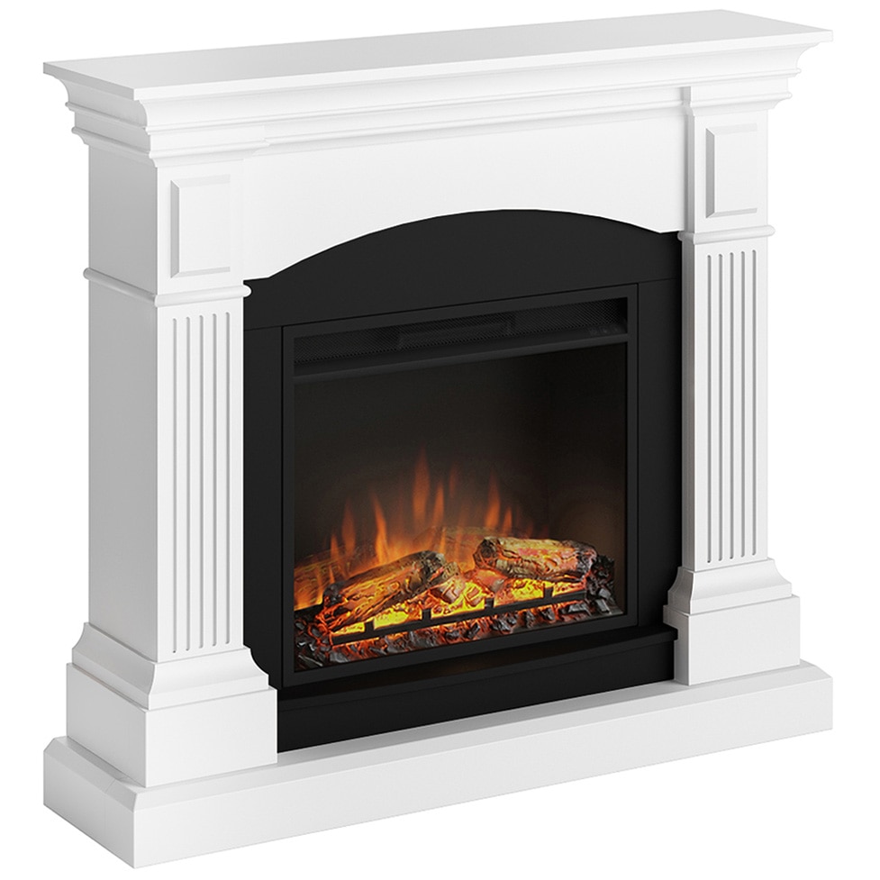 Fotografie Semineu TAGU Magna Pure White cu Focar Electric PowerFlame, 23 inch, FM464-WH1 + 23PF1A
