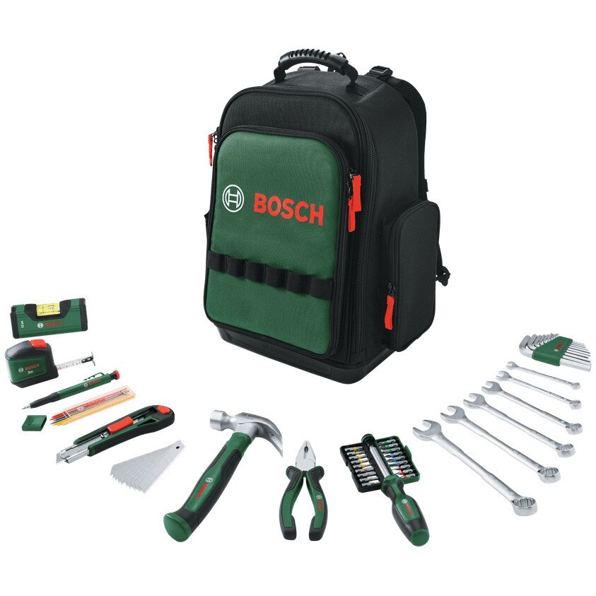Fotografie Set 60 scule de mana cu rucsac Bosch 1600A02ZA1