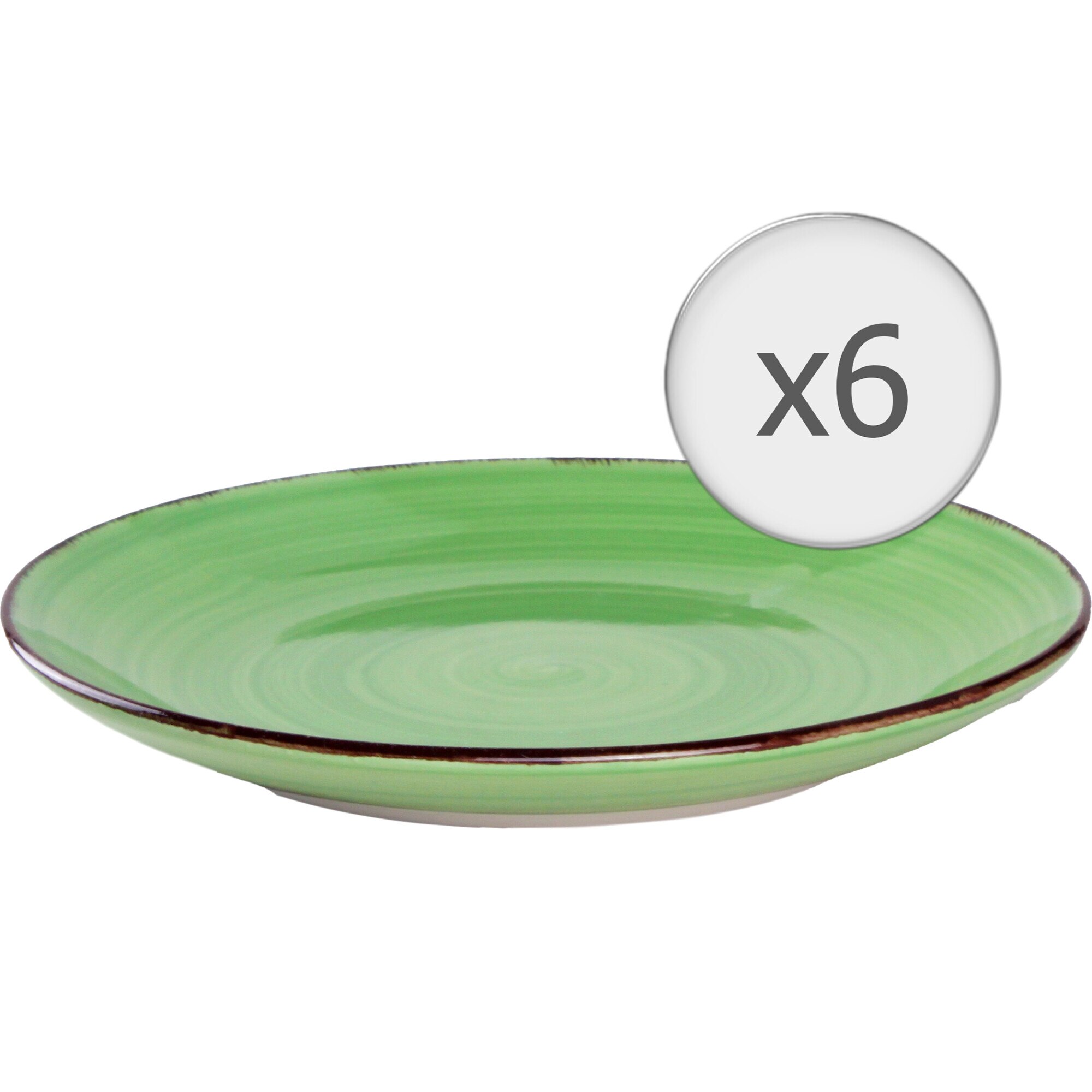 Fotografie Set 6 farfurii desert Art of dining by HEINNER Gala, ceramica, 19 cm, verde
