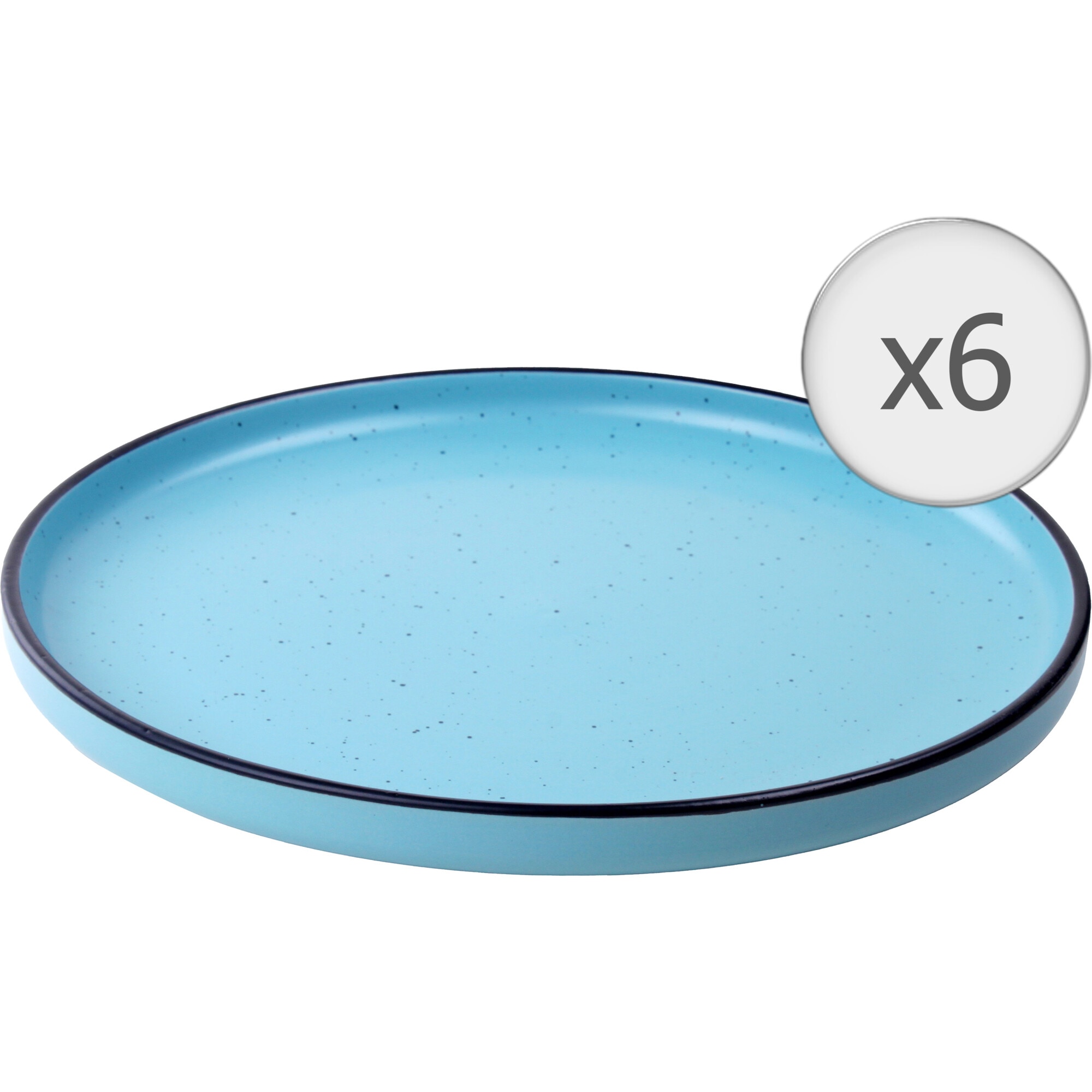 Fotografie Set 6 farfurii intinse Art of dining by Heinner Electra, ceramica, 27cm