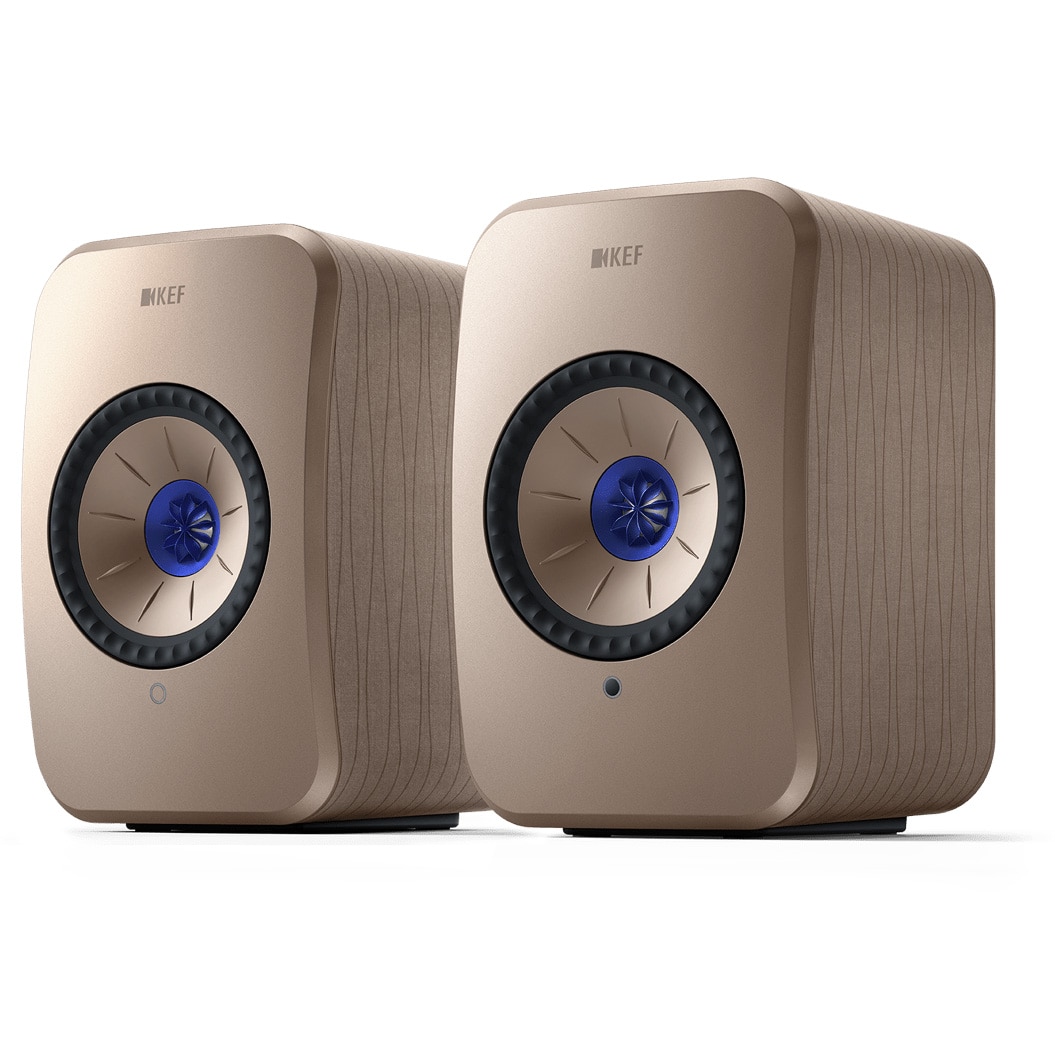 Fotografie Set Boxe Active KEF LSX II, 100 W RMS, Bej, 2 Buc