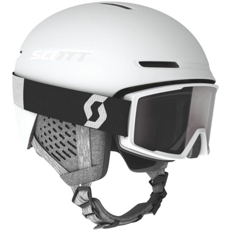 Fotografie Set casca ski si ochelari Scott Track+ Factor Pro, marime L(59-61cm), alb