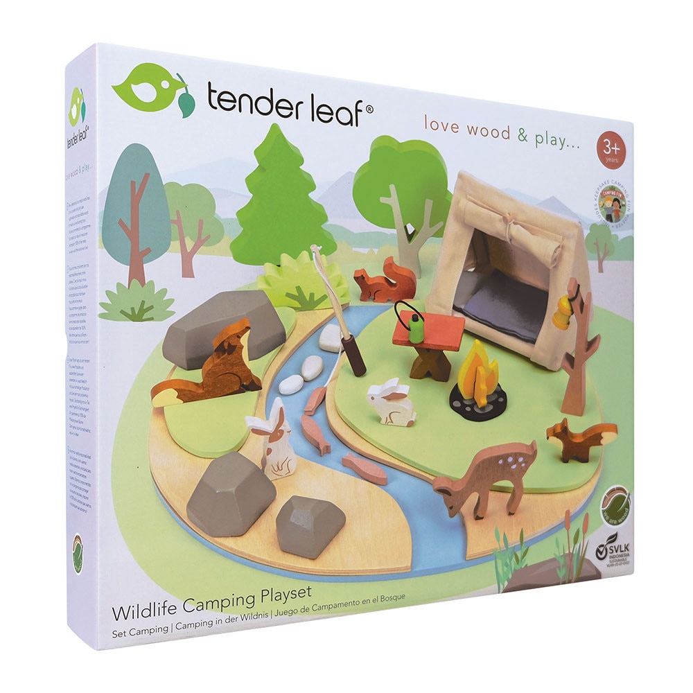 Fotografie Set de joaca din lemn Tender Leaf Toys - Wildlife Camping
