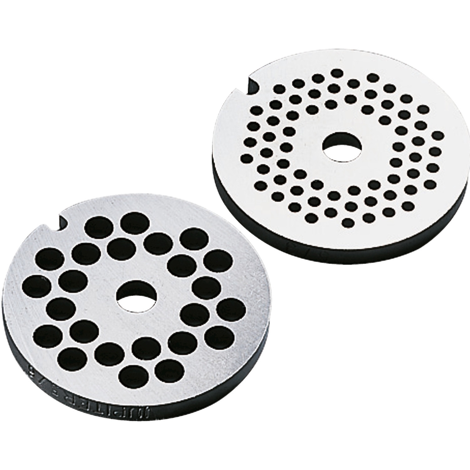 Fotografie Set discuri/ site perforate pentru masina de tocat carne compatibil cu robotii de bucatarie MUM4 Bosch si MUM5 Bosch