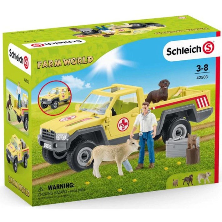 Fotografie Set figurine Schleich, Vizita veterinarului la ferma