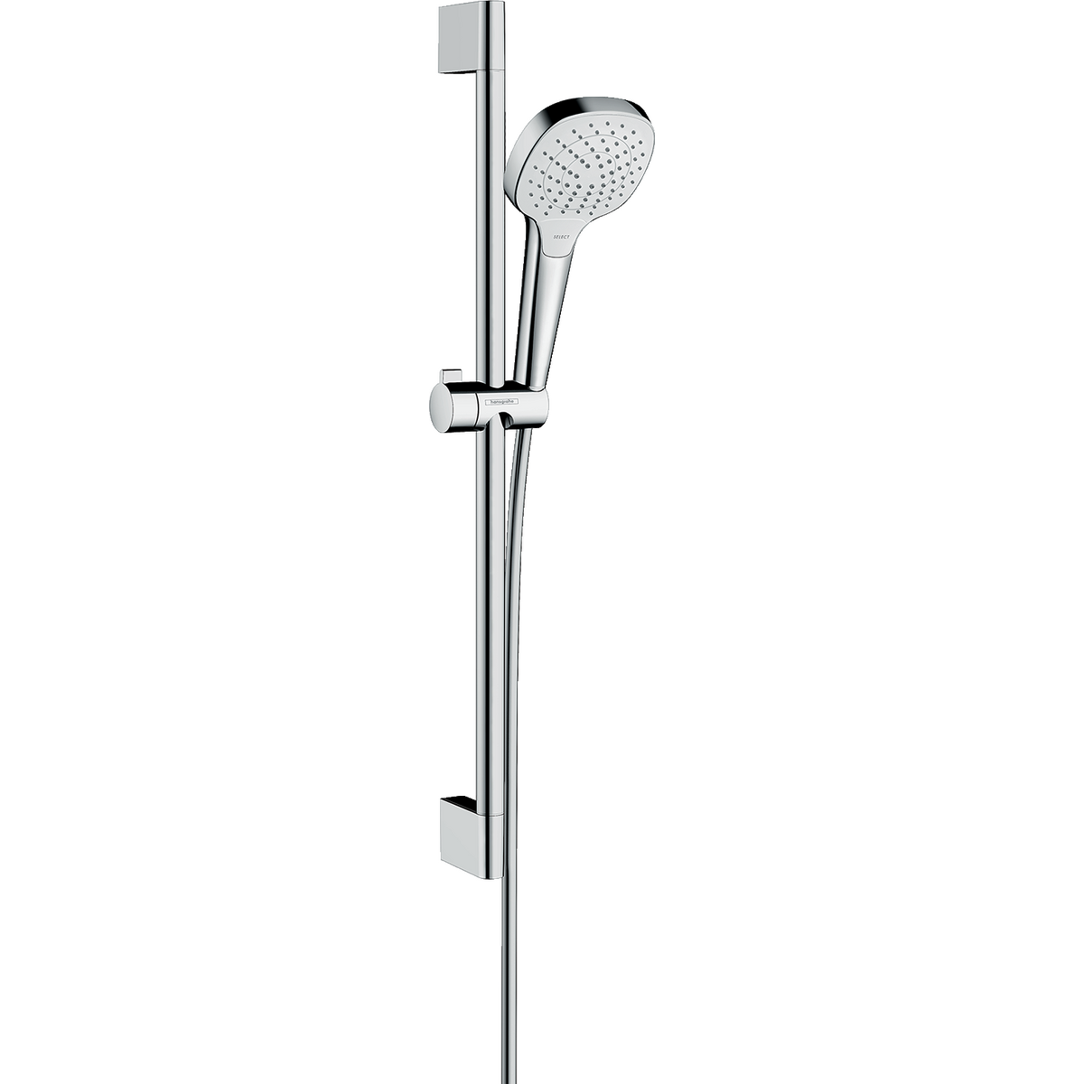Fotografie Set para dus Hansgrohe Croma Select E Vario, bara 65cm, alb-crom
