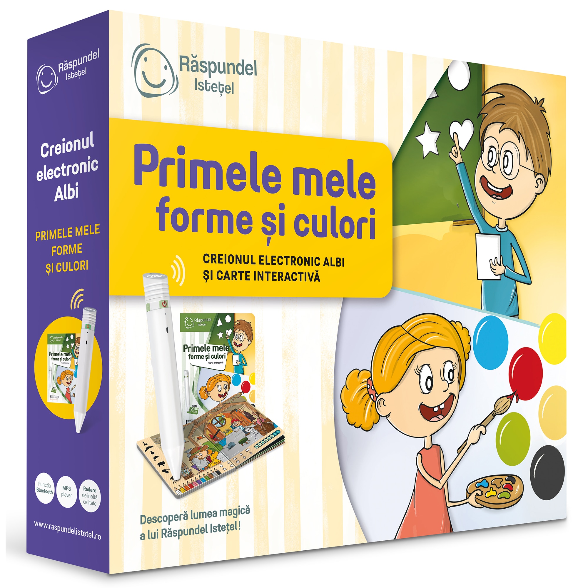 Fotografie Set Raspundel Istetel - Carte si creion, Primele mele forme si culori, 2.0