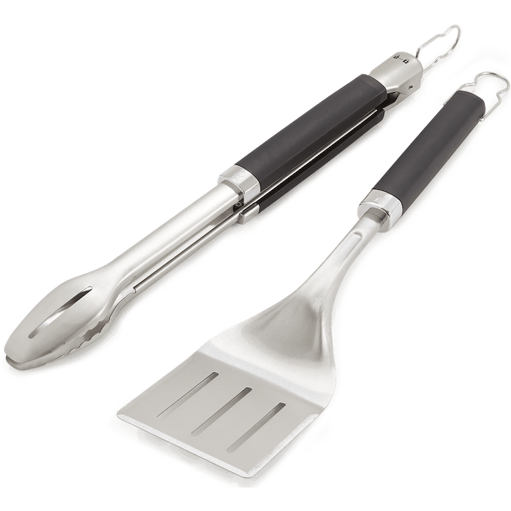 Fotografie Set spatula si cleste Precision Weber, otel, 58 cm