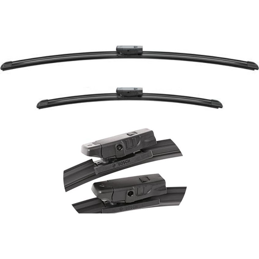 Fotografie Set stergatoare Bosch AeroTwin Multi-Clip 650/475 mm, sistem Multi-Clip cu adaptoare incluse, compatibile cu vehicule cu tipurile de prindere suportate