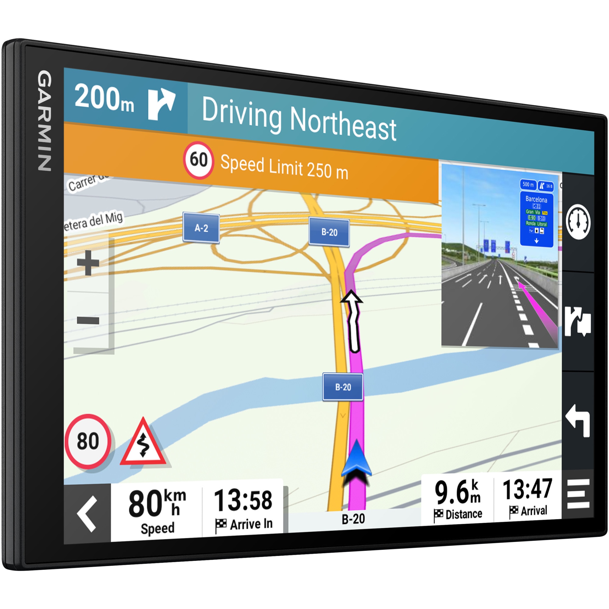 Fotografie Sistem de navigatie Garmin DriveSmart 86 EU MT-D with Amazon Alexa, GPS , Dual-orientation display ,ecran 8", Wi-Fi, Bluetooth, Live traffic via digital traffic