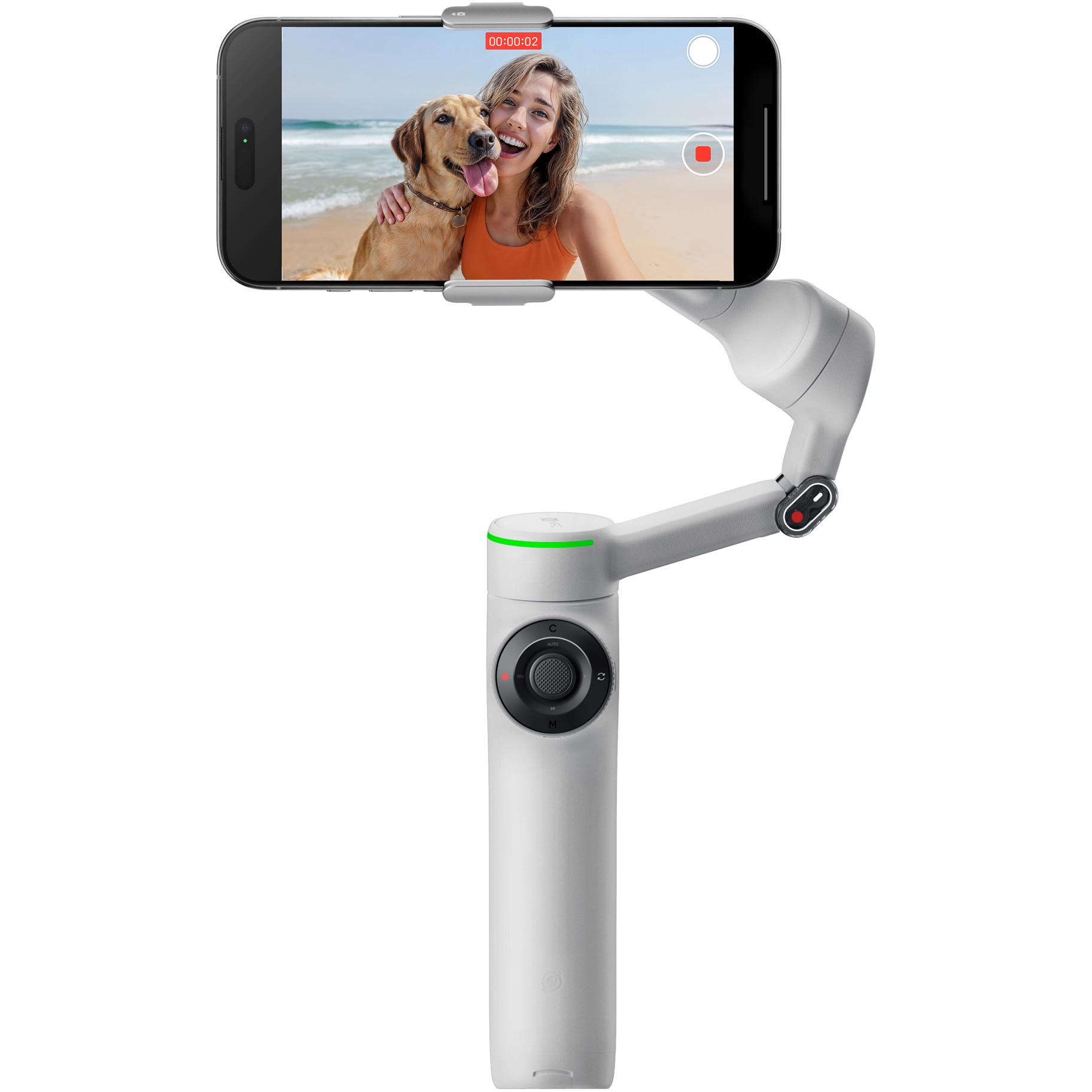 Fotografie Sistem de stabilizare Insta360 Flow 2 Pro Standard, Stone Gray