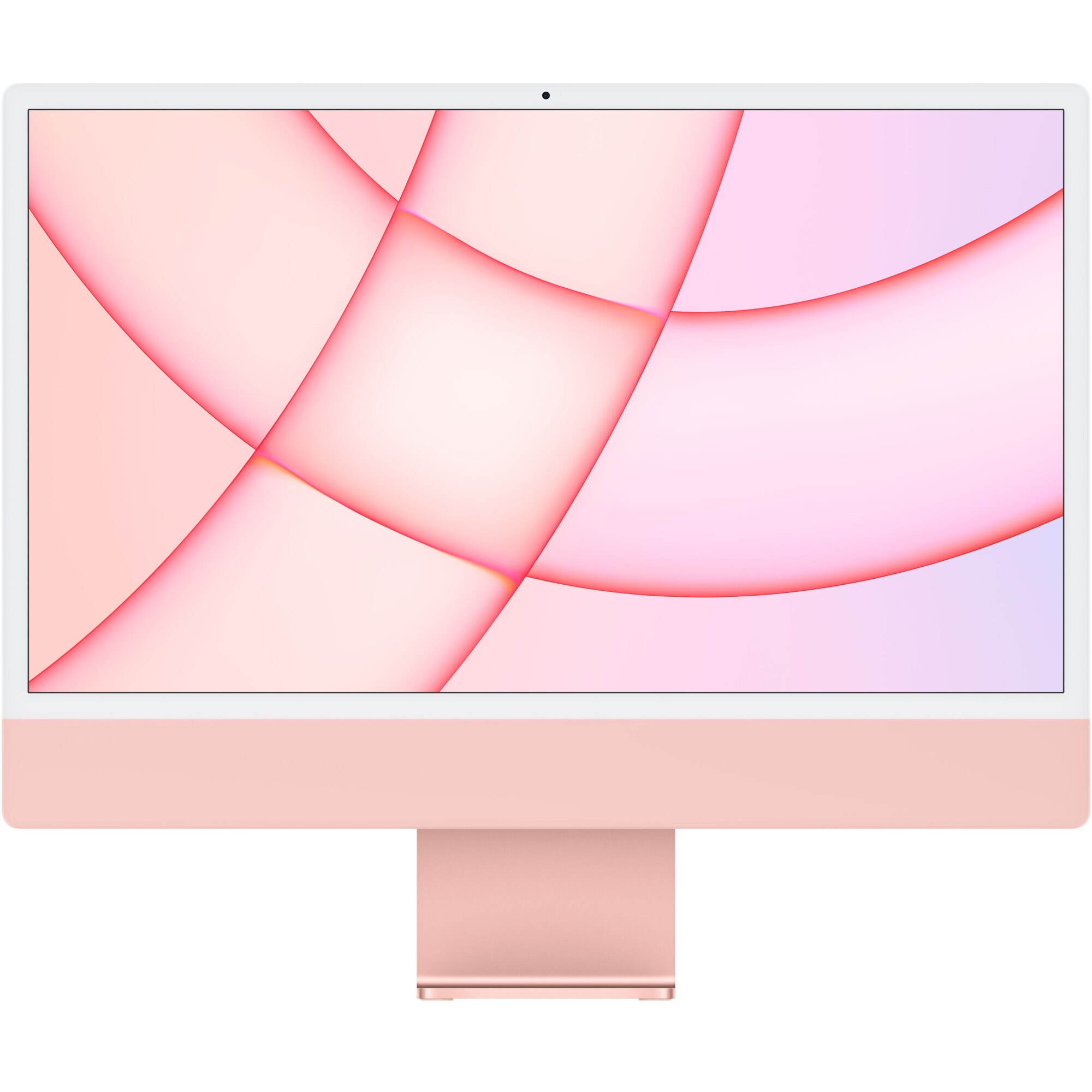 Fotografie Sistem Desktop PC iMac 24" (2021) cu procesor Apple M1, 24", Retina 4.5K, 8GB, 256GB SSD, 7-core GPU, Pink, INT KB