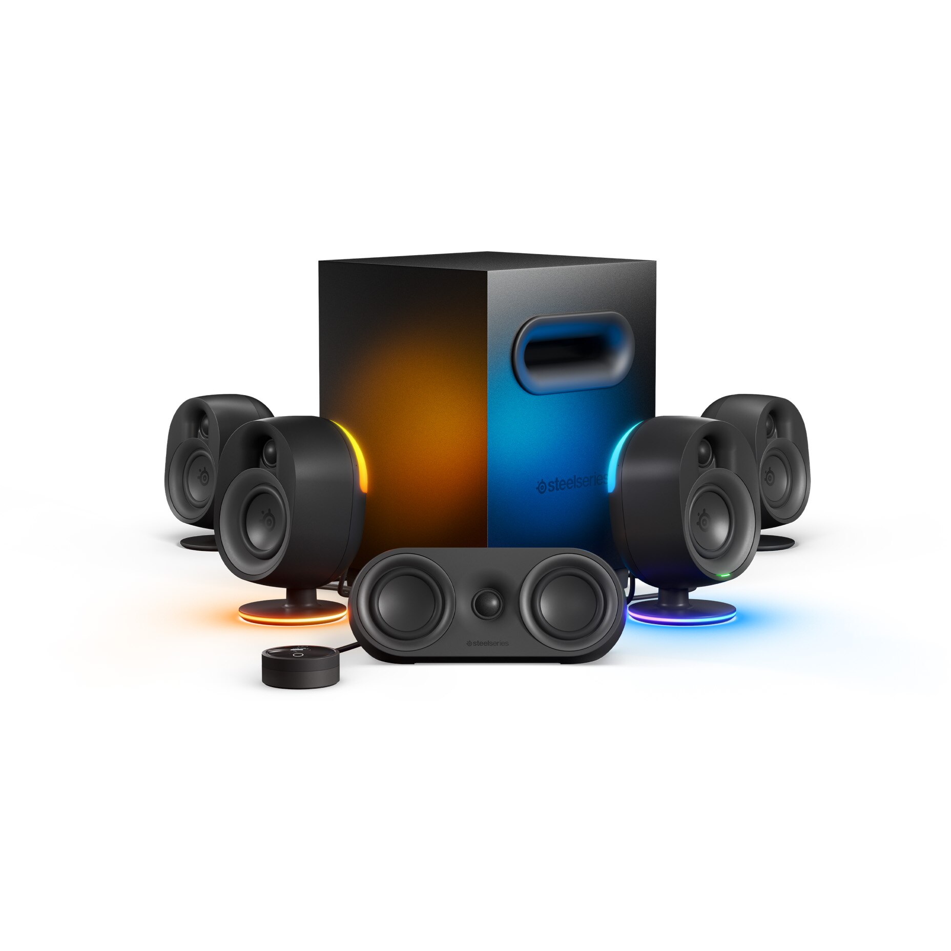 Fotografie Sistem Surround 5.1 Gaming SteelSeries Arena 9, versiune EU, Negru