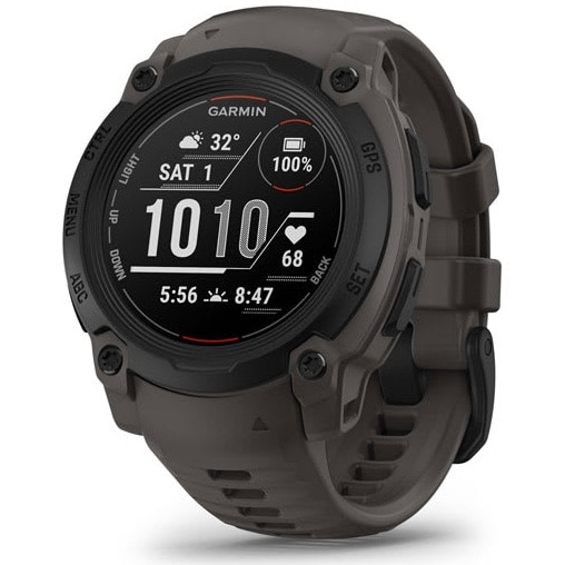 Fotografie Smartwatch Garmin Instinct E, 40 mm, GPS, Android/iOS, Negru, curea Charcoal