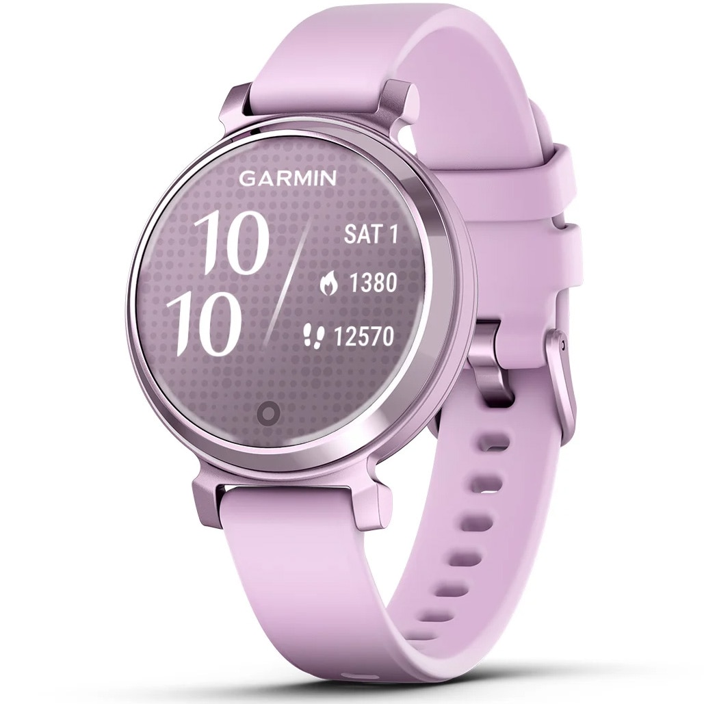 Fotografie Smartwatch Garmin Lily 2, 35mm, Android/iOS, curea silicon, Lilac