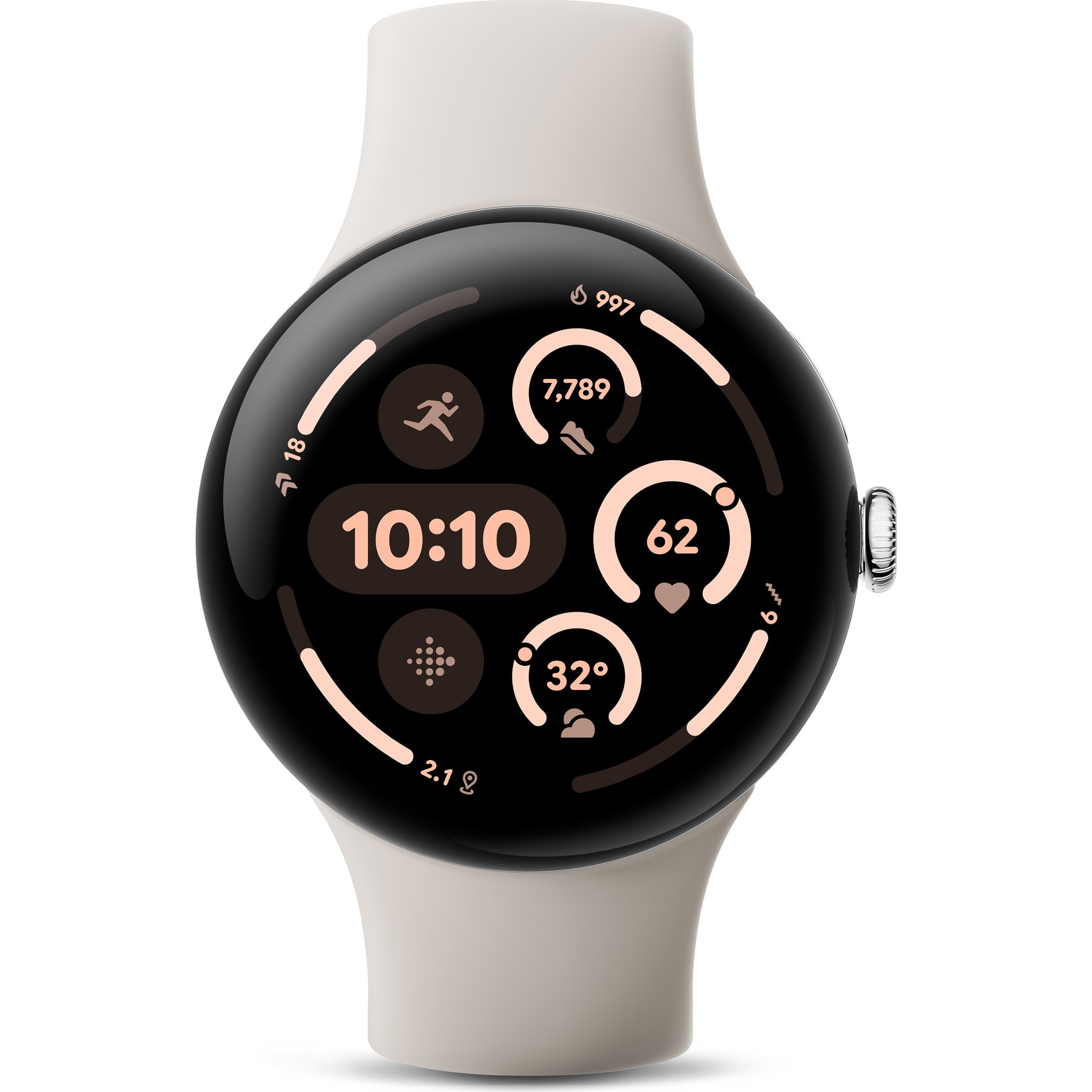 Fotografie Smartwatch Google Pixel Watch 3, 45mm, Porcelain