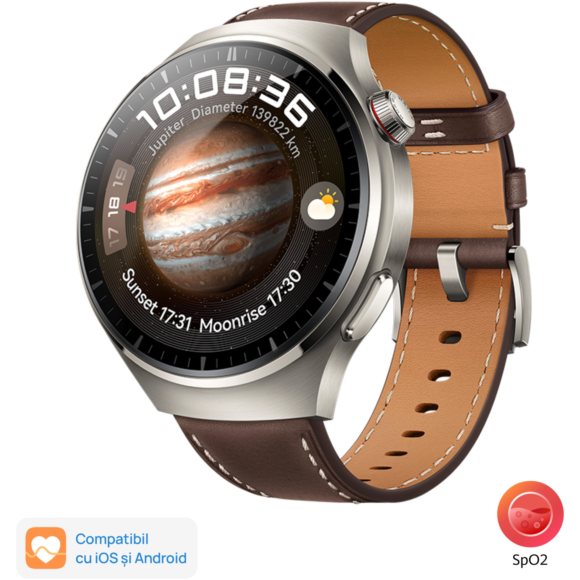 Fotografie Smartwatch Huawei Watch 4 Pro, 48mm, Dark Brown