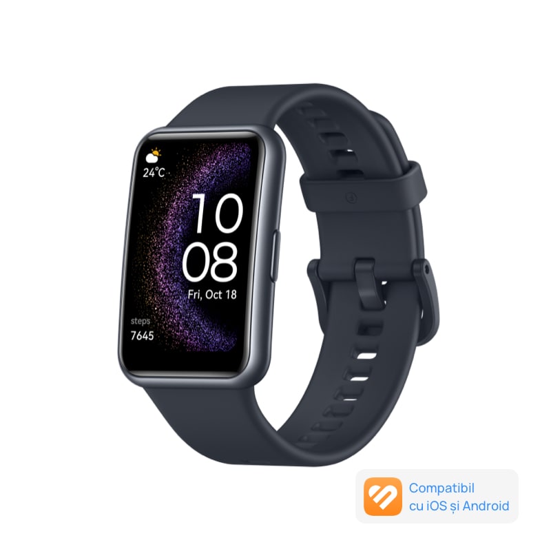 Fotografie Smartwatch Huawei Watch FIT SE, Silicone Strap, Starry Black