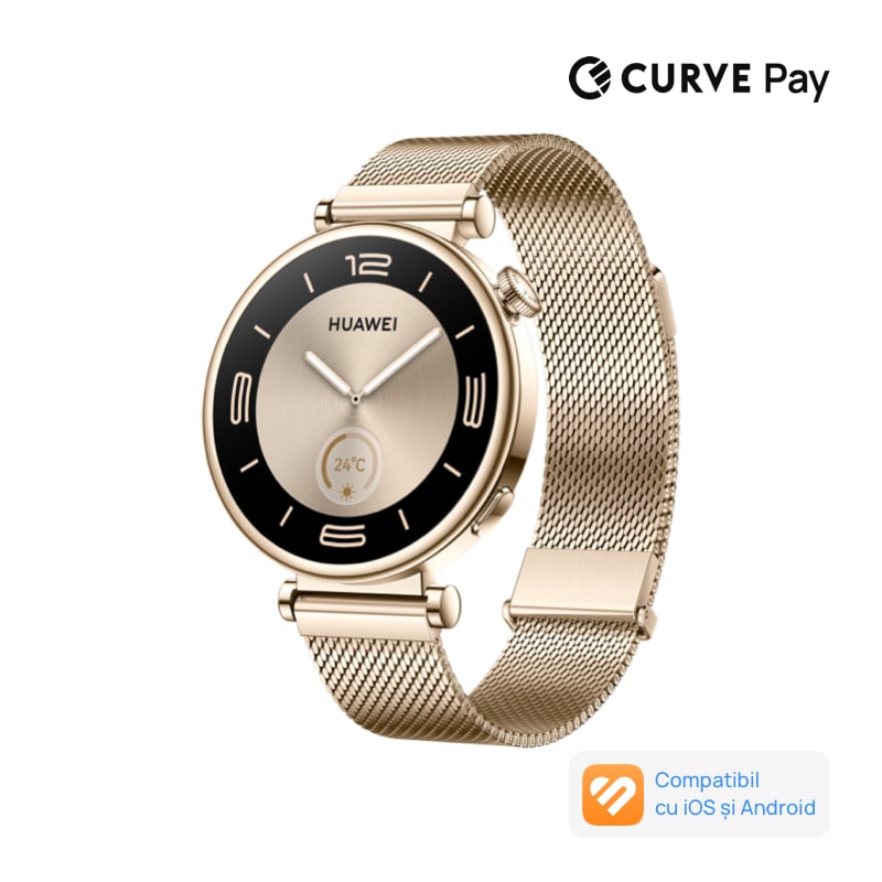 Fotografie Smartwatch Huawei Watch GT 4, 41mm, Gold Milanese