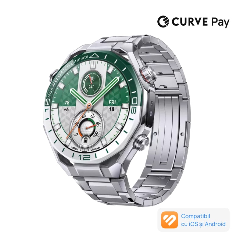 Fotografie Smartwatch Huawei Watch Ultimate 2, Green + 1 Month Watch Face VIP