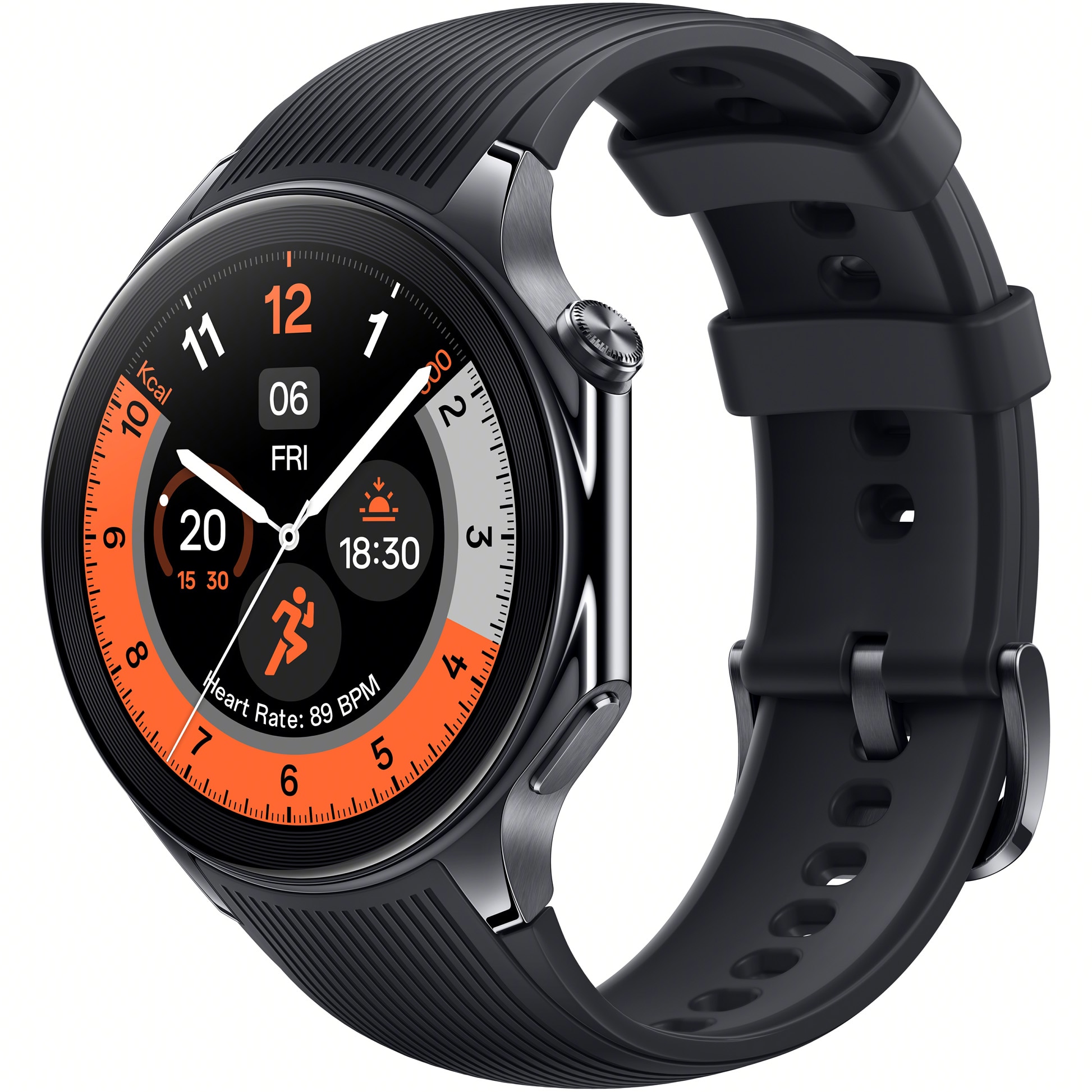 Fotografie Smartwatch OPPO Watch X, compatibil Android, Platinum Black